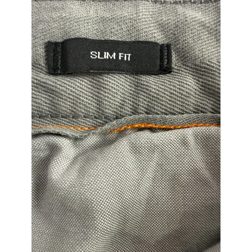BOSS Chino Pants Mens 31x34 Grey Slim‎ Fit Schino-Slim D Stretch Cotton EUC